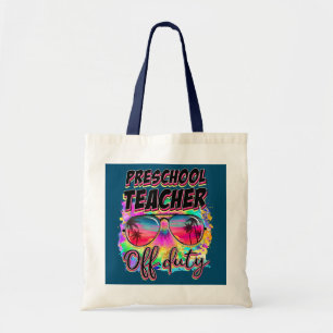 Tote Bag Amour Été Dernier jour de l'école Enseignant présc