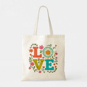 Tote Bag Amour floral