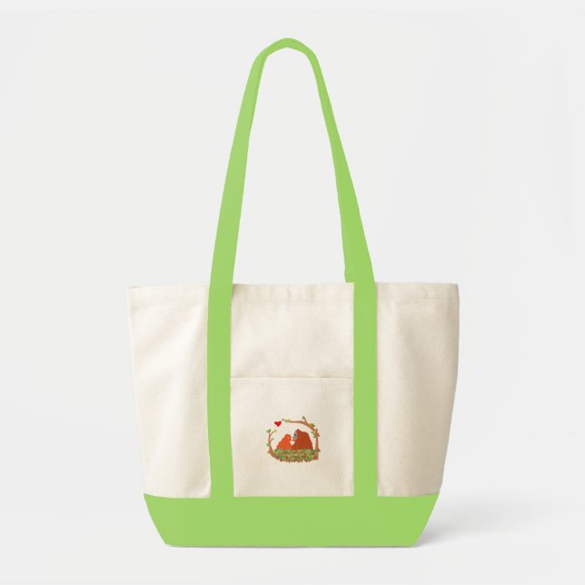 Tote Bag Amour Fourre-tout d'orang-outan (Devant)