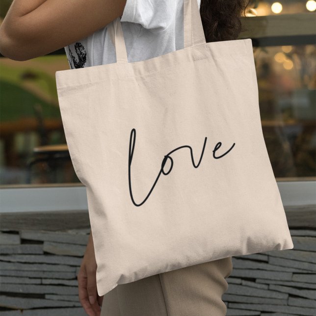 Tote Bag Amour minimaliste (Créateur téléchargé)