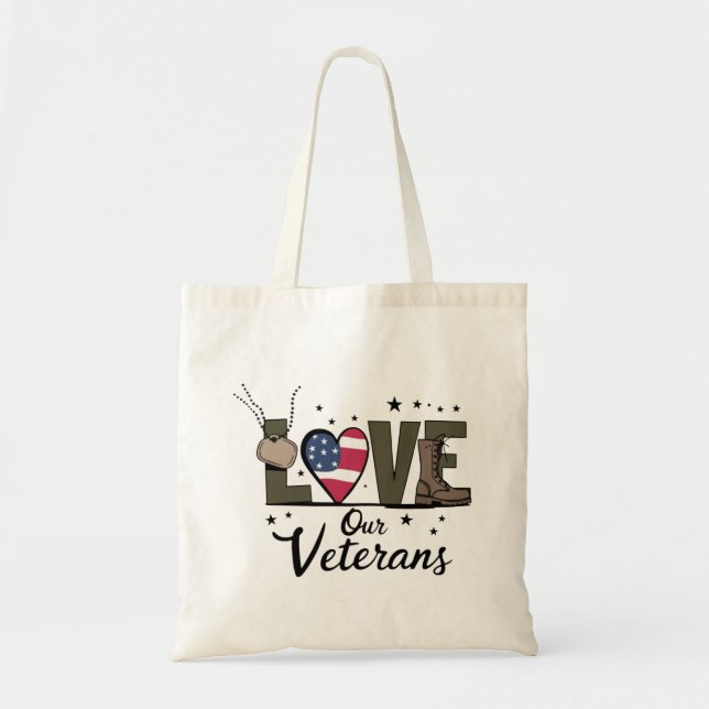 Tote Bag Amour Notre Jour des anciens combattants Fier Jour (Devant)