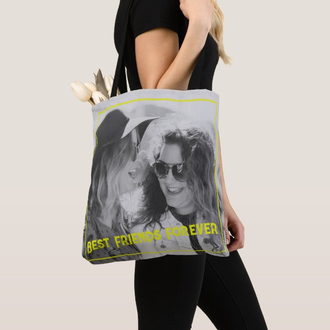 Tote Bag Amour photo personnalisé meilleur ami (De près)
