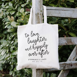 Tote Bag Amour, Rire & Heureusement Jamais Après Mariage Fa