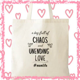 Tote Bag Amour sans fin Momlife Drôle Mère's Day Cadeau