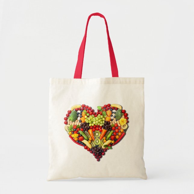 Tote Bag AMOUR VÉGÉTALIEN - votre coeur (Devant)