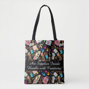 Tote Bag amoureux d'art moderne et dynamique personnalisé