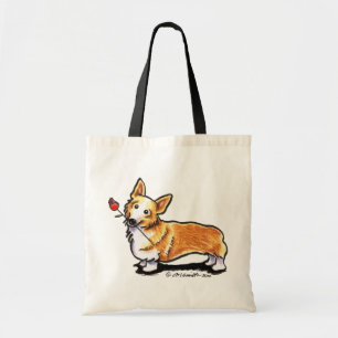 Tote Bag Amoureux de corgi