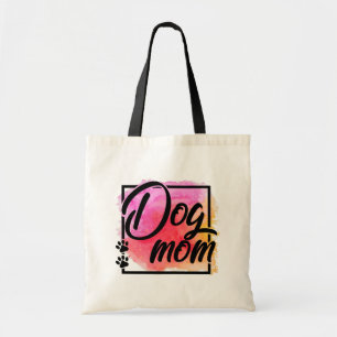 Tote Bag Amoureux des animaux coloré maman chien