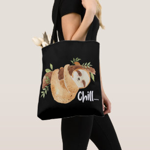 Tote Bag Amoureux des Animaux Sauvages Paresseux Décontract
