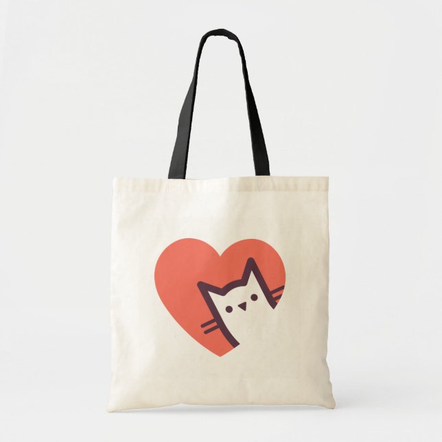 Tote Bag Amoureux des chats (Devant)