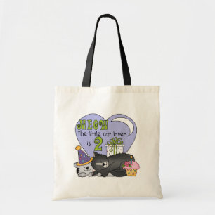 Tote Bag Amoureux des chats 2e anniversaire Tshirts et cade