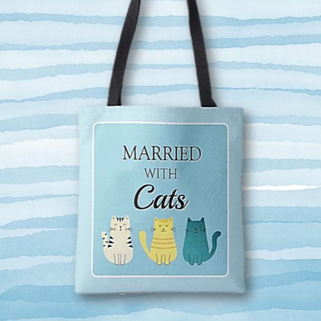 Tote Bag Amoureux des chats Fun personnalisé (Créateur téléchargé)