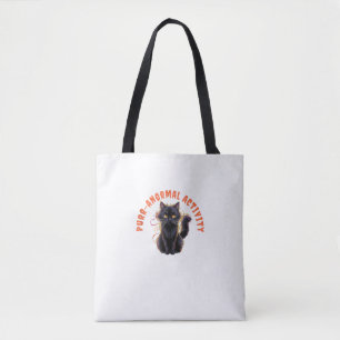 Tote Bag Amoureux des chats Halloween Purr-anormal Activité