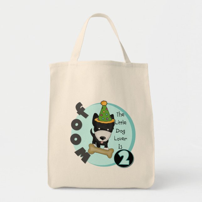 Tote Bag Amoureux des chiens 2e anniversaire Tshirts et cad (Devant)