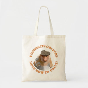 Tote Bag Amoureux du golf de singe Proboscis Funny