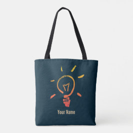 Tote Bag Ampoule lampe rétro ampoule électricien intelligen