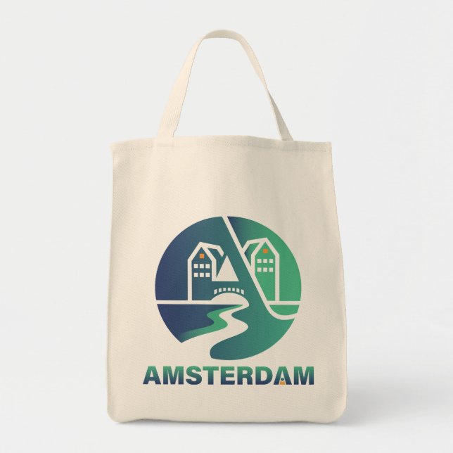 Tote Bag Amsterdam Netherlands Europe (Devant)