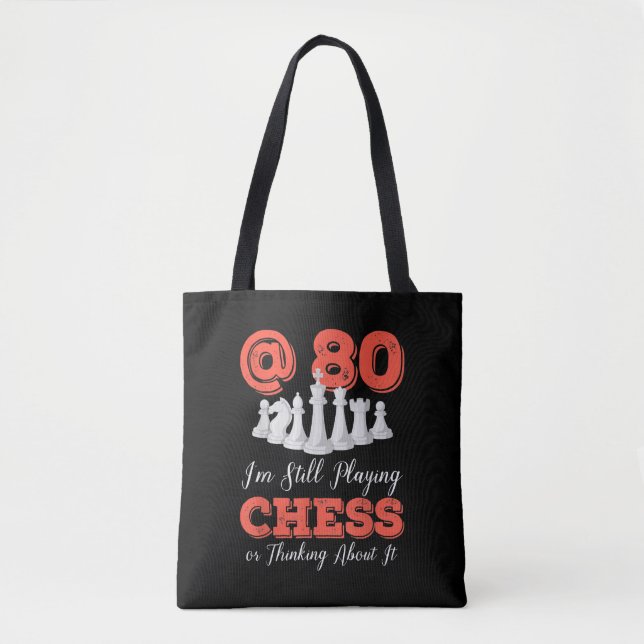 Tote Bag Amusant cadeau d'anniversaire de 80 ans - Reine d' (Devant)