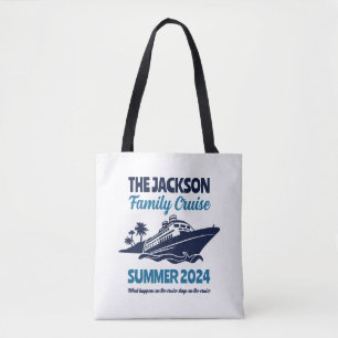 Tote Bag Amusant Famille Croisière Vacances Plage