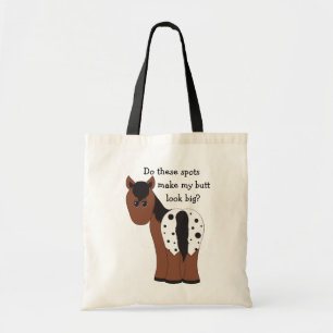 Tote Bag Amusant Gros Beurre Appy Humorisant Appaloosa Hors