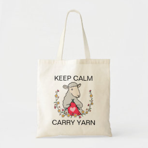 Tote Bag Amusant Knitter Crochet Lover Garder Calme Carry F