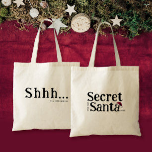 Tote Bag Amusant Mignon Chut C'est Une Surprise Secret Sant