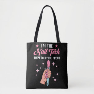 Tote Bag Amusant Nail Tech Employé Coworker Manicure