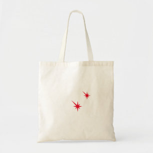 Tote Bag Amusant rouge grenaille starburst costume d'Hallow