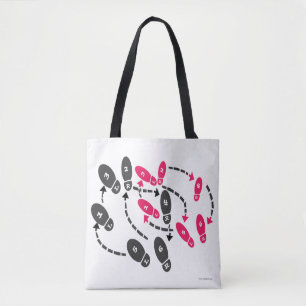 Tote Bag Amusant Sassy Retro Cheeky Dance Steps Instruction