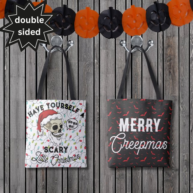 Tote Bag Amusant Vous Avoir Un Petit Noël Effrayant (Créateur téléchargé)