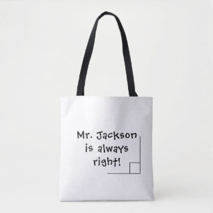 Tote Bag Amusante blague de professeur de mathématiques