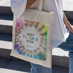 Tote Bag Amusants Meilleur Enseignant Toujours Enseignants 