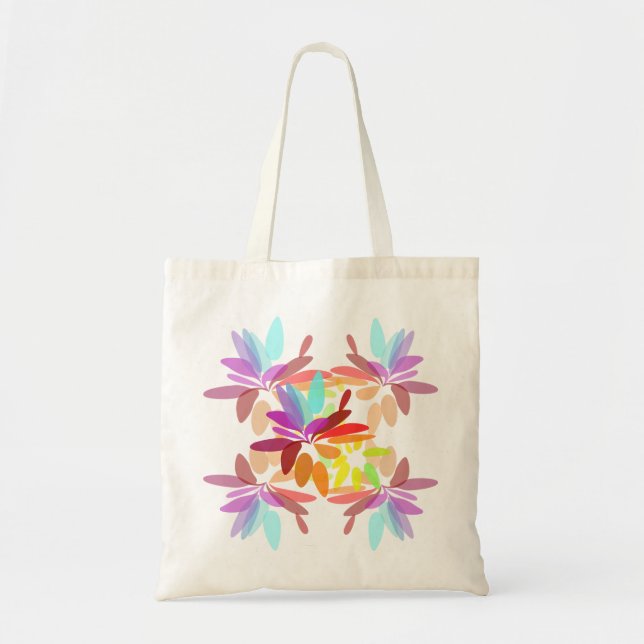 Tote Bag Amusants Style moderne psychédélique Couleurs arc- (Devant)