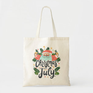 Tote Bag Amusement de Noël en juillet & Design festif de Pè
