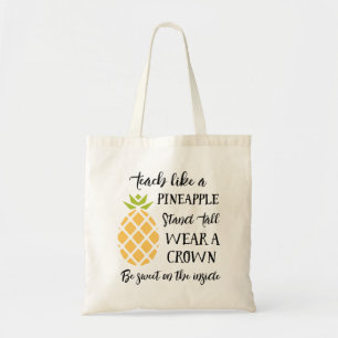 Tote Bag Ananas d'appréciation de maître d'école d'été