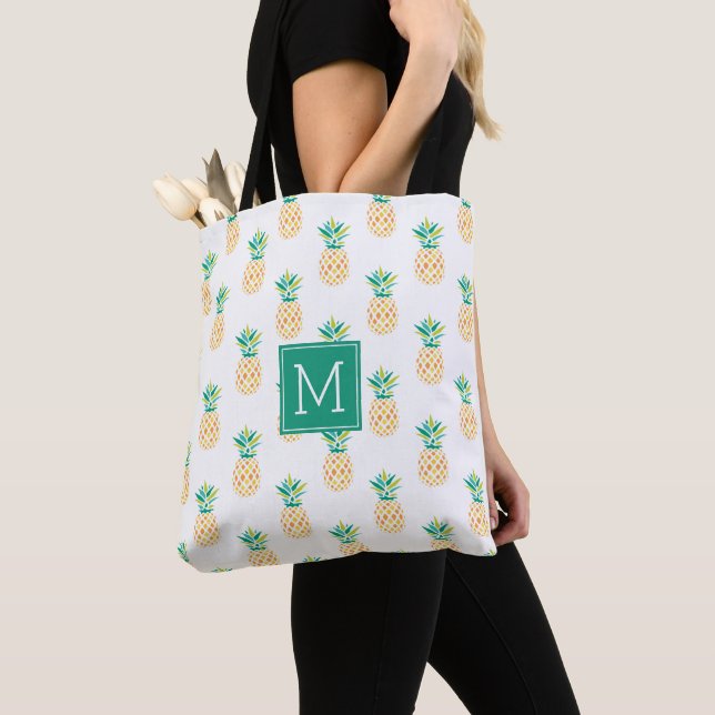 Tote Bag Ananas Monogrammé (De près)
