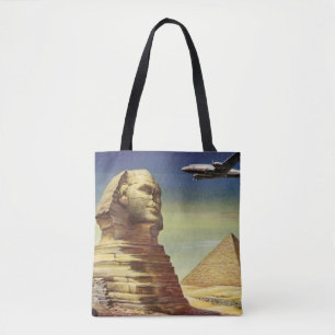 Tote Bag Ancien Grand Sphinx de Gizeh, Pyramides d'Égypte