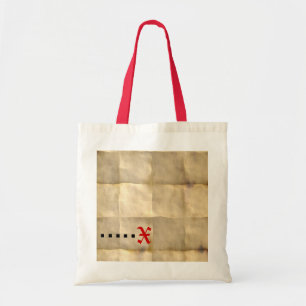 Tote Bag Ancien parchemin, Papier de la carte des trésors