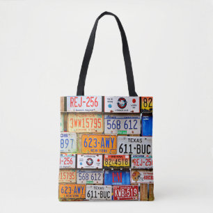 Tote Bag Anciennes plaques de licence