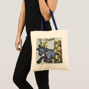 Tote Bag Anciens signes du zodiaque, taureau antique