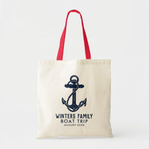 Tote Bag Ancre de bateau de voyage en famille nautique pers