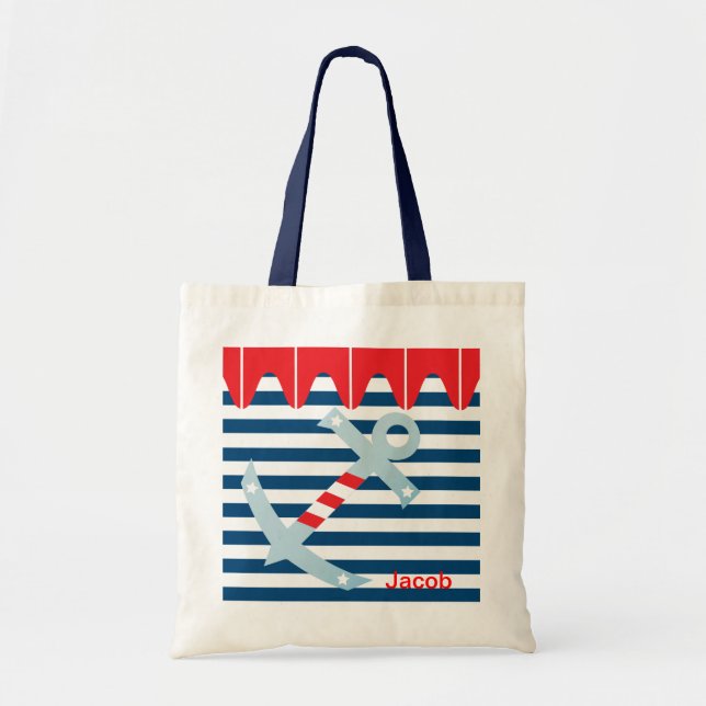 Tote Bag Ancre de plage (Devant)