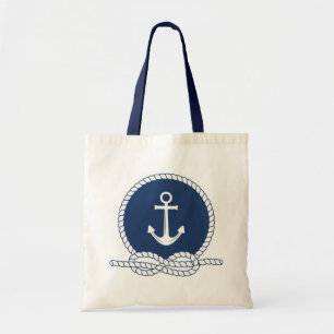 Tote Bag Ancre et corde élégantes
