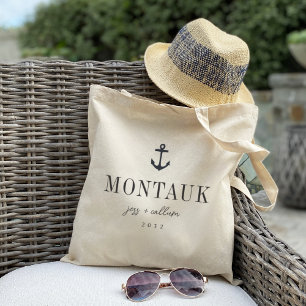 Tote Bag Ancre nautique Destination Mariage Bienvenue