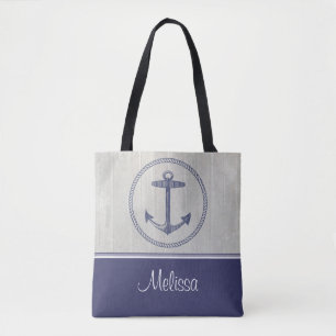 Tote Bag Ancre nautique   personnalisé