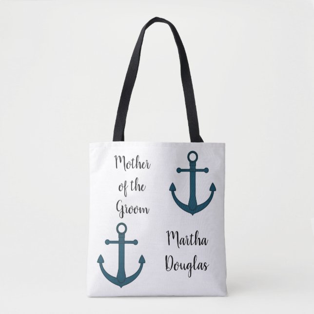 Tote Bag Ancre personnalisée & Starfish Mère de la chambre (Devant)