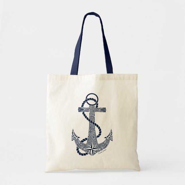 Tote Bag Ancre tribale (Devant)