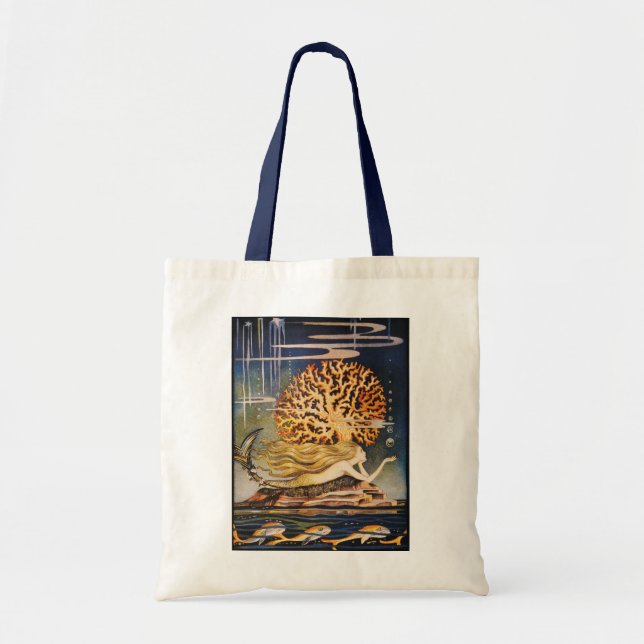 Tote Bag Andersen : Petit dessin de sirène (Devant)