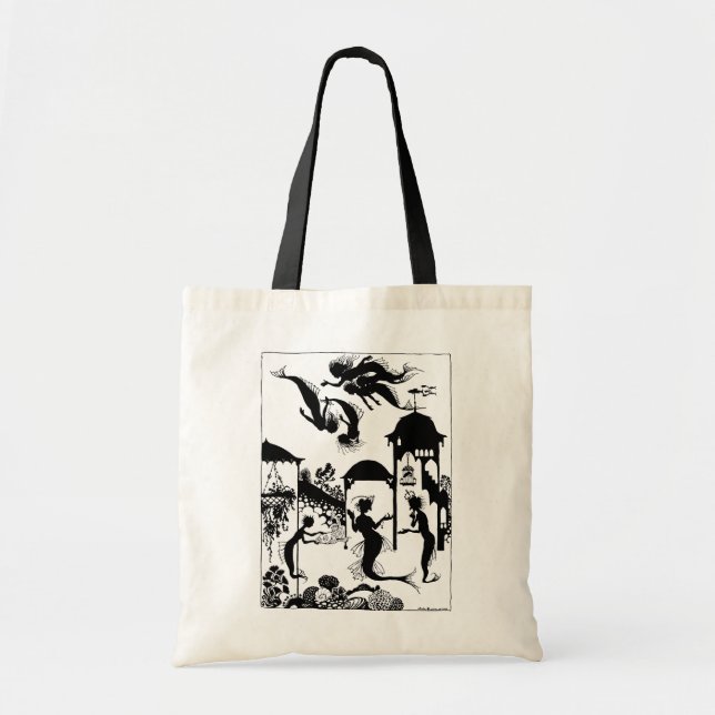 Tote Bag Andersen : Petite silhouette de sirène (Devant)