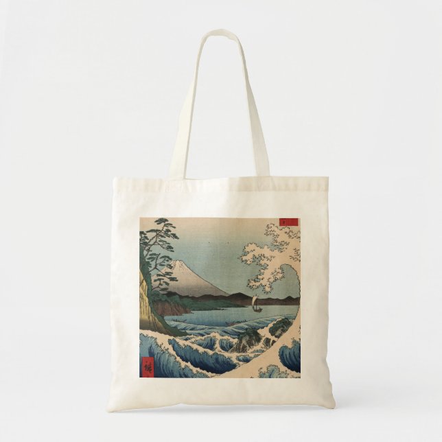 Tote Bag Ando Hiroshige - Sea at Satta dans la province du  (Devant)